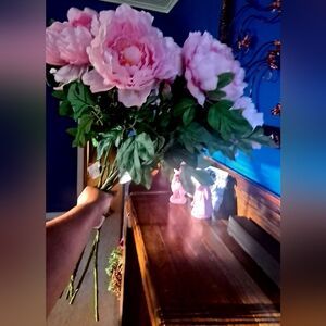 🌸🌸Pink Peony Flowers Decor